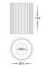 NELLA 7W 240V RIBBED BLACK SURFACE MOUNTED DOWNLIGHT